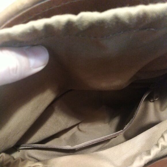 ELLEPI HAND BAG PURSE. Brown Leather Hand-made in Italy Nice - Picture 11 of 12